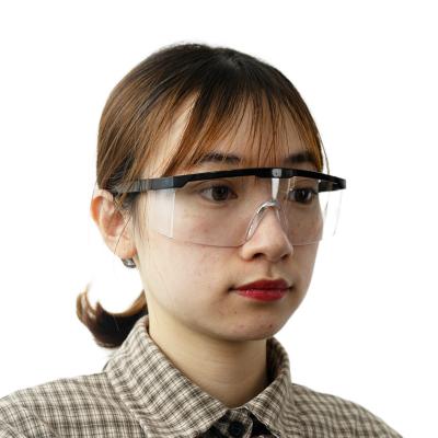 China Factory Clear Vision UV400 protective safety goggles for public protection for sale