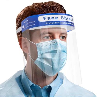 China Safety Clear Oil-proof Sponge Face Shield Ultraviolet Light support logo printing for sale