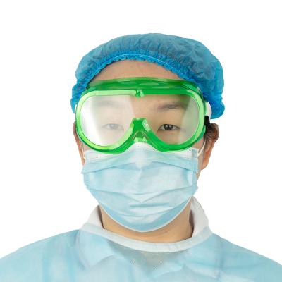 China Fast delivery colorful four hole anti fog protective goggles medical goggles for sale