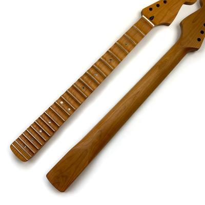 China GUITAR Scalloped Necks 22 Frets 9.5 Inch Radius Stain Roasted maple ST electric guitar neck with 42mm bone nut for sale