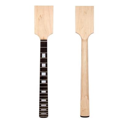 China GUITAR Custom DIY Unfinished Paddle Head Neck Bolt On Canada Maple Electric Guitar Neck 22 Fret for sale