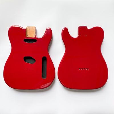 China GUITAR Candy Apple Red Basswood Solid finished TL Guitar body Barrel Blank Electric Guitar Body for luthier tl guitar for sale