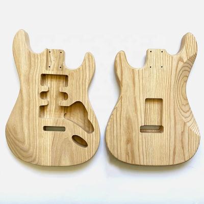 China GUITAR Wholesale Ash Guitar body Blank Guitar Barrel Unfinished ST electric guitar body for sale for sale