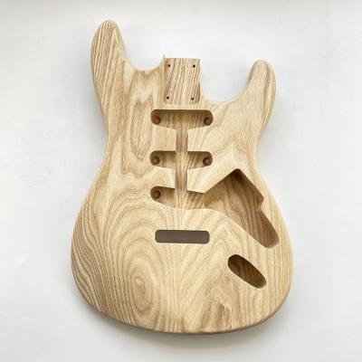 China GUITAR DIY electric guitar bodies Blank Ash Guitar Barrel Unfinished SSS ST Guitar body for sale for sale