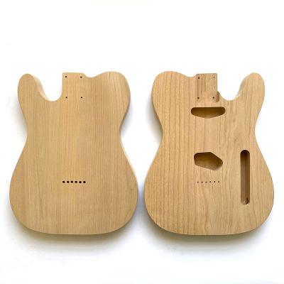 China GUITAR Wholesale Unfinished Alder Solid Blank Electric Guitar Bodies Barrel TL Guitar body for DIY Guitar kits for sale