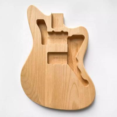 China GUITAR Custom Alder Leopard Style Unfinished Electric Guitar body for DIY Guitar Building kits for sale