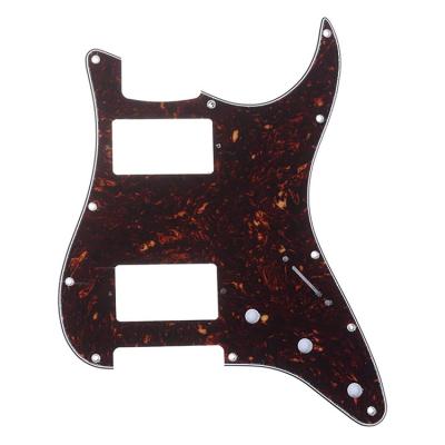 China 11 Holes Pickguard 4Ply Tortoise Shell ST Guitar Plates HSH ST Guitar Pickguard for ST electric guitar parts for sale