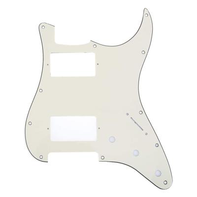 China 11 Holes Pickguard 3Ply Ivory  ST Guitar Plates HH St Guitar Pickguard for st electric guitar parts for sale