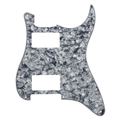 China 11 Holes Pickguard 4 Ply Pearl Grey HH Humbucker Scratch Plate Guitar Pickguard for ST Guitar accessories for sale