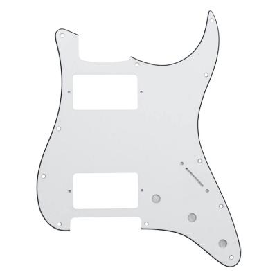 China 11 Holes Pickguard 3 Ply White HH Humbucker Scratch Plate Guitar Pickguard for ST  Guitar accessories for sale