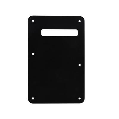 China Blank 3Ply Black Pickguard Back Plate Tremolo Cavity Cover Vintage Guitar Backplate for ST Electric Guitar for sale