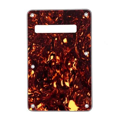 China Back plate 4Ply Vintage Tortoise Electric Guitar Pickguard Tremolo Cavity Cover Backplate Guitar Back Plate for FD ST Guitar for sale