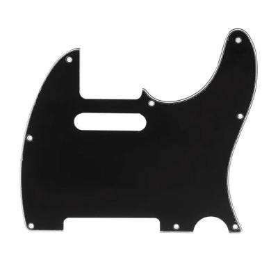 China TL Custom 3Ply Black Scratch Plate TL guitar pickguard with TL neck pickup route for Electric guitar parts for sale