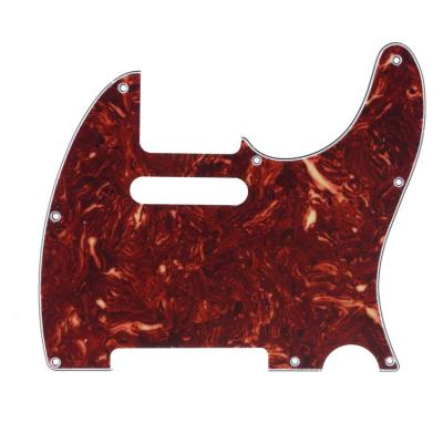 China TL 8 Hole Vintage 4Ply Brown Tortoise Scratch Plate TL guitar pickguards for Electric guitar parts for sale