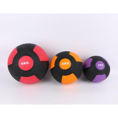 China Durable Factory Direct Gym Weighted Medicine Ball Customized Logo Fitness Equipment Two Colors for sale