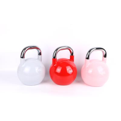 China Durable High Quality Colorful Steel Competition Iron Exercise Fitness Kettlebell for sale