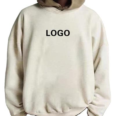 China Solid Color QUICK DRY White Classic Fashion Pullover Oversized Custom Printed Single Fleece Terry Mens Sweatshirt for sale