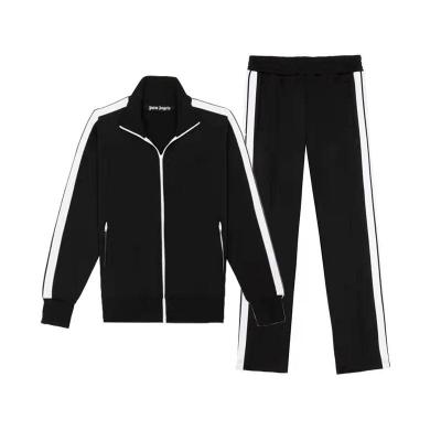 China New 2022 fashion sportswear zipper sweatshirt jacket and viable casual empty sportswear sweatpants set for sale