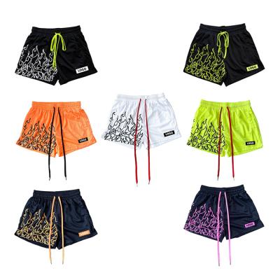 China Breathable New Design Printed Polyester Training Sports Shorts Mens Fitness Shorts Customized for sale