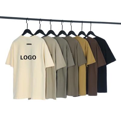 China Optional High Quality Men's Logo Print Design Fashion Multicolor Breathable T-shirt Customized Cotton QUICK DRY for sale