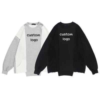 China Breathable Cotton Simple Vintage Oversized Men's Plain Vintage White Oversized Crewneck Streetwear Hoodies Streetwear Hoodies Sweatshirt for sale