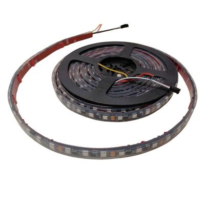 China Hotel PVC IP68 Black 12VDC High Bright Waterproof PCB WS2811 RGBIC Accessible Dream Color 60LEDs /m Individually 5050 RGB LED Strips for sale