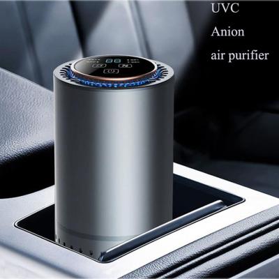 China INGAN High Efficiency 5VDC USB 6W LED Air Filter Portable UV-C Air Purifier with Anion with HEPA for Car Vehicles for sale