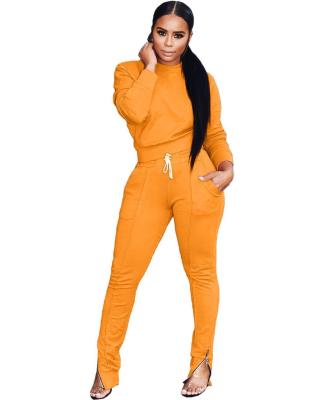 China Customized Breathable Logo Autumn Cheap Women Sets Feet Zipper Matching Sweat Suits For Women Mask Jogging Suits Wholesale Tracksuits for sale