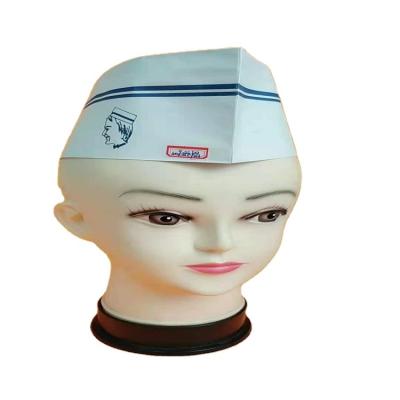 China Sales 80g Paper High Quality Retractable Kitchen Hat Latest Design Disposable Chef Hat for sale