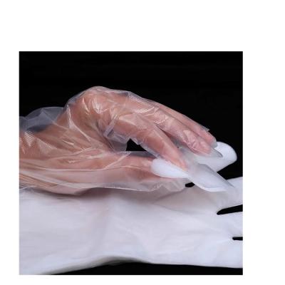 China Anti-dirty sales of disposable plastic gloves, kitchen treatment gloves, easy to use for sale