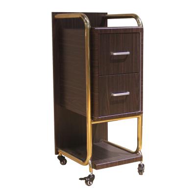 China Modern Hot Selling Good Quality Salon Furniture Wooden Hair Salon Trolley for sale