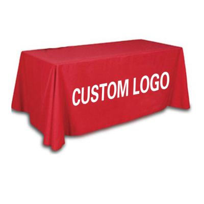 China Custom Financial Institutions Tablecloth Suits Wedding Rectangular Banquet Display Tablecloth for sale