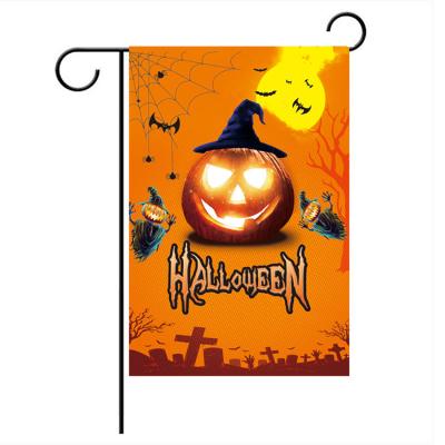 China Best Selling Autumn Custom Holiday Garden Flags Hotel and Resort Halloween Pumpkin Lanterns for sale