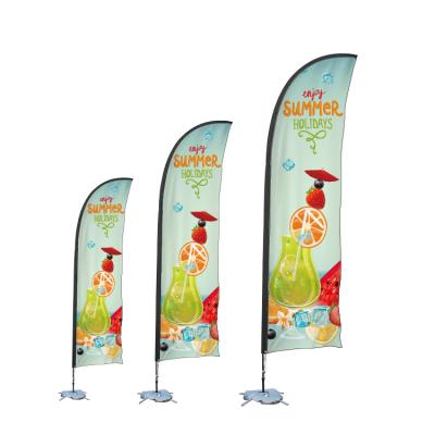 China Custom advertising beach flags flying feather arch of resort hotel and factory promotion feather flag flags and banners for sale