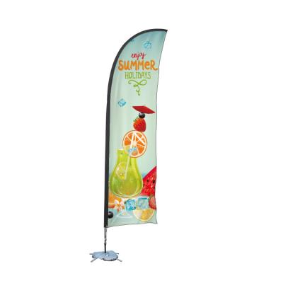 China Hotel and Resort Custom Shop Promotion Beach Flag Feather Flag Outdoor Flag Kit with Ground Nail for sale