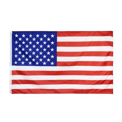 China Financial Institutions Wholesale High Quality American Flag Digital Printing Polyester 3 x 5 USA Flag Feet for sale