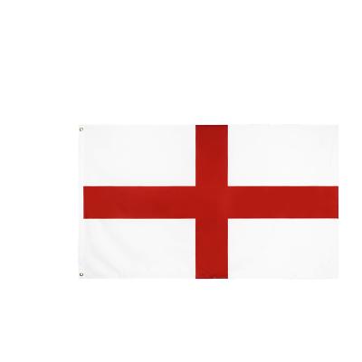 China Financial institutions wholesale stock 100% polyester 3x5ft sport cheering english national world cup network printing england flag for sale