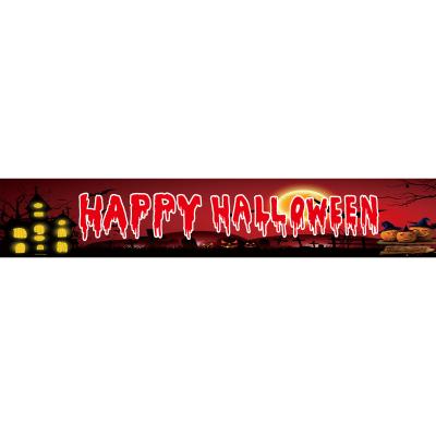 China Exquisite Modern Party Holiday Decoration Polyester Bun Decor Halloween Banner Flag for sale