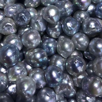 China Hot Selling Gray Baroque Pearl Beads Good Natural Freshwater Luster Loose Pearl of Freshwater Pearl for sale