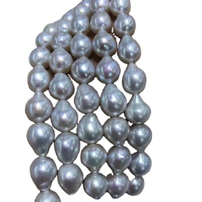 China Luster Baroque Water Drop Necklace High Quality Freshwater Pearl 8-10mm Strong Loose Strands Pearl for sale