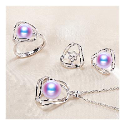 China FASHIONABLE Hottest Platinum Plated Jewelry Set Accessory Earings Rings Set Jewelry Women for sale