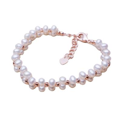 China New Design Women Jewelry Wrap Bangle Nature Freshwater Pearl FASHION Elegant Bracelet for sale