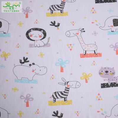 China Anti-Static Custom Prints Interlock 100% Cotton Knit Fabric For Baby Product for sale