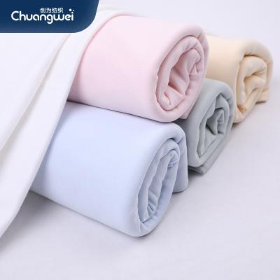 China Hot Selling Organic Interlock 100% Organic Cotton Knitting Fabric For Baby Clothes for sale