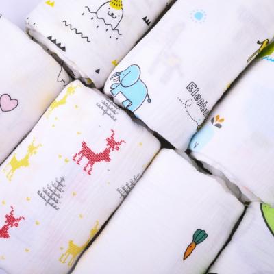 China Anti Static No Moq Custom Digital Printing Double Gauze Fabric Printing Muslin Gauze Cotton Fabric From Crepe for sale