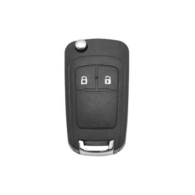 China Aftermarket Vehicle Key Modified ForChevrolet 2 Flip Key Without Blade Remote Button for sale