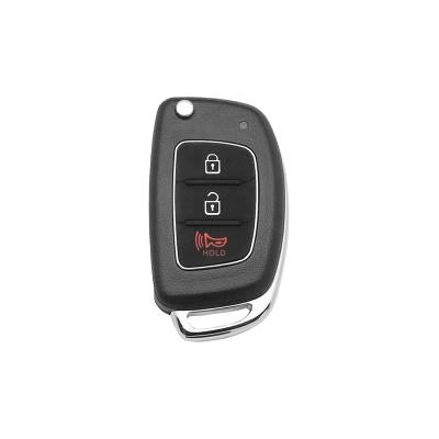 China New Aftermarket Vehicle Key ForHyundai i10 i20 i20 i30 3 Buttons Remote Flip Key With Hold In Red for sale