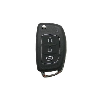 China Replace Car Key ForHyundai I10 I20 I30 3 Buttons Flip Key Left Blade Remote for sale