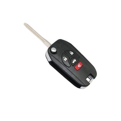 China Aftermarket Vehicle Key ForNissan Sunny Sylphy 3+1 Buttons Flip Key Remote for sale