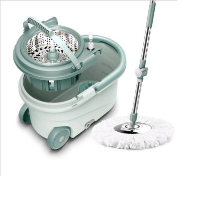 中国 Free Hand Microfiber Mop Set Easy Removable 360 Bucket Magic Spinning Mop Dual Drive 販売のため